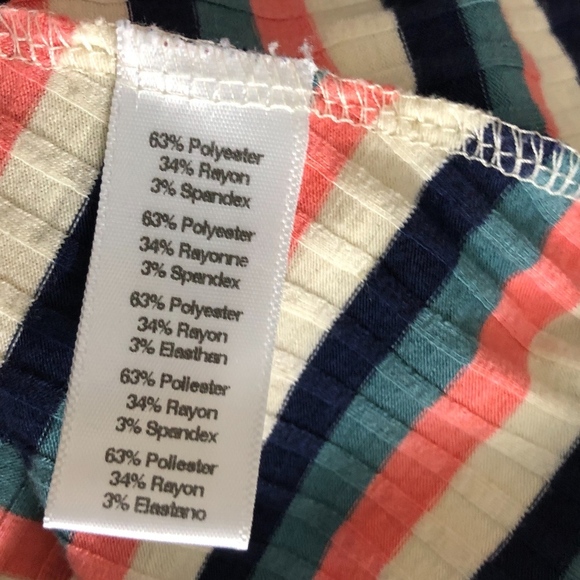 Anthropologie Puella Ribbed Striped T shirt S - Picture 5 of 5